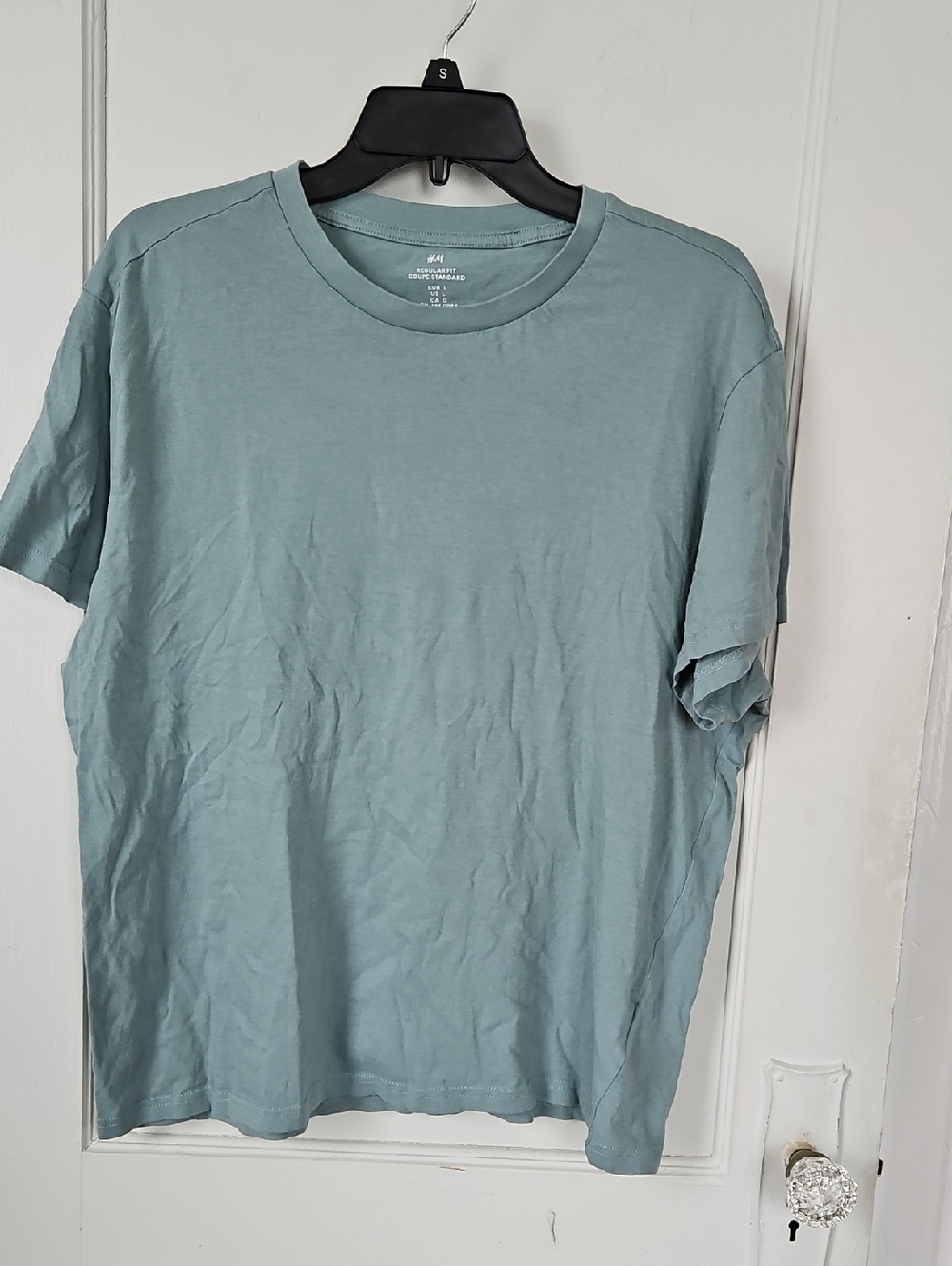 H&M Men’s Sage Crew Neck T-Shirt-L